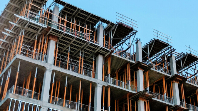 Structural frame of a building – Architecture Node in AllBIMclass Reinforced concrete building structure representing the architecture and building node of the AllBIMclass BIM classification system
